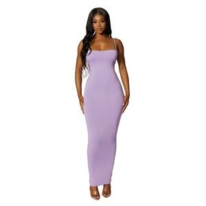 chinese dress ladies Hallie One Shoulder Bow Maxi Dress / Lilac | Meshki